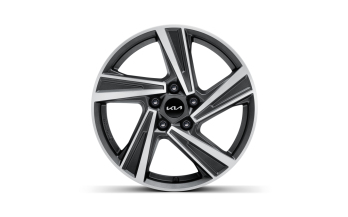 Set winterwielen 17 inch lichtmetaal Muju bi-color met TPMS en Bridgestone winterbanden