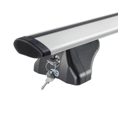 Dakdragers aluminium / zilver incl slotenset