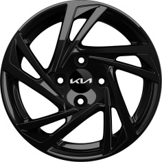 Lichtmetalen velgenset  14 inch Prime hoogglans zwart