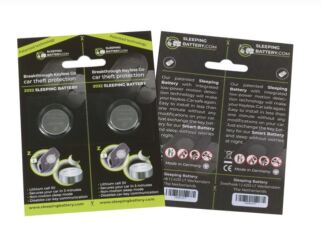 Sleeping battery CR2032 duo pack