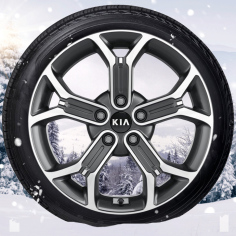 Set winterwielen 18 inch lichtmetaal antraciet gepolijst met Goodyear winterbanden (zonder TPMS)