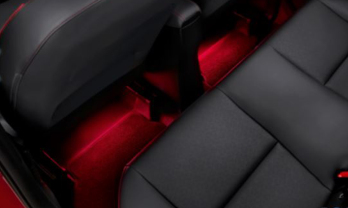 LED verlichting voetruimte achterzijde kleur rood