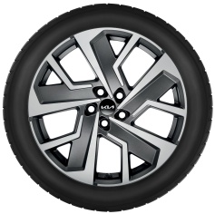 Lichtmetalen velgenset 20 inch Gunsan bi-color met TPMS en zomerbanden