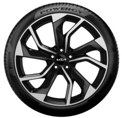 Lichtmetalen velgenset 21 inch REBEL zwart gepolijst incl. TPMS en Goodyear zomerbanden