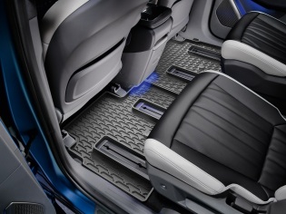 Mattenset rubber, Achter (Alleen voor 6-zits met draaibare stoelen)