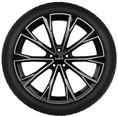 Set winterwielen 21 inch lichtmetaal TOTALE zwart gepolijst met TMPS en Continental winterbanden