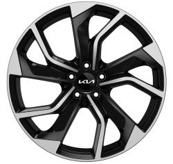 Lichtmetalen velgenset 21 inch REBEL zwart gepolijst, zonder banden