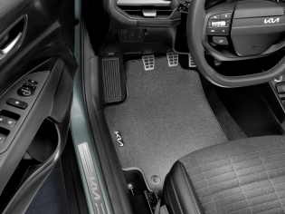 Mattenset velours vierdelig met Kia logo