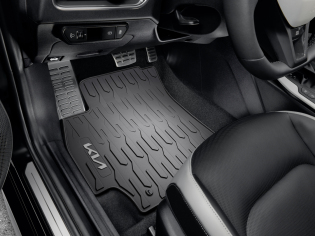 Mattenset rubber vierdelig met Kia logo