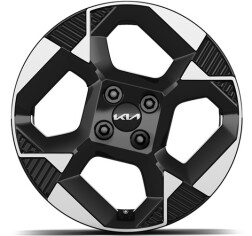 Lichtmetalen velgenset 16 inch Yesan zwart gepolijst (excl. banden)
